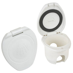 Scandvik Replacement White Cup Cap f/Recessed Shower [12104P]