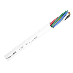 Pacer Round 6 Conductor Cable - By The Foot - 16/6 AWG - Black, Brown, Red, Green, Blue White [WR16/6-FT]