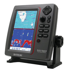 SI-TEX GPS Dual Frequency 600W Sonar System - 7 Color LCD w/Internal External GPS Antenna C-MAP 4D Card [SVS-760CF+]