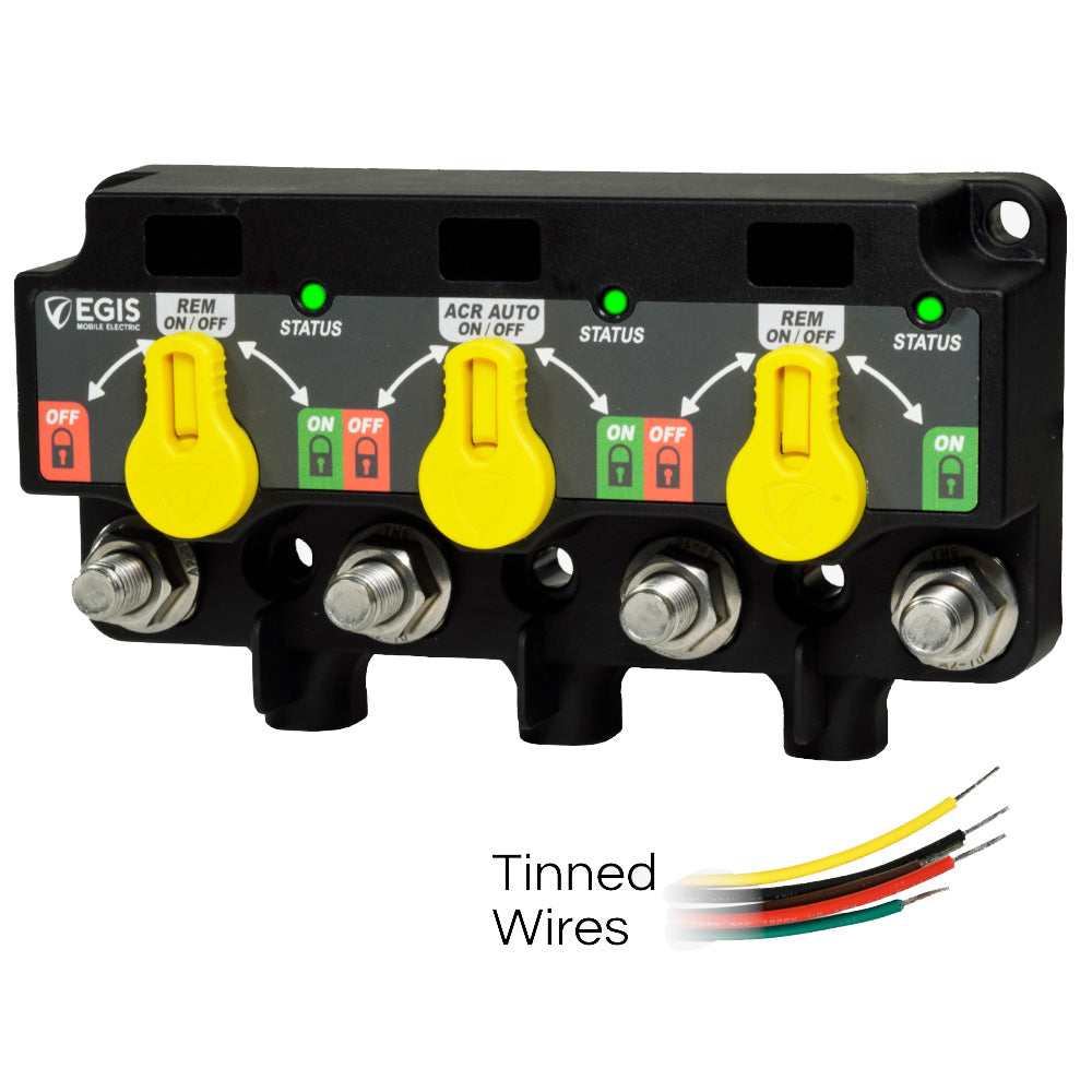 Egis XD Series Triple Flex 2 Relay-ACR-Relay w/Knobs Tinned Wires [8730-1535]