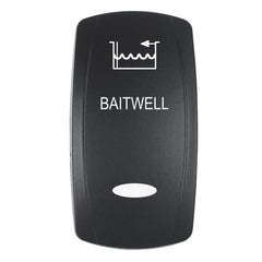 Pacer Actuator - 'BAITWELL' f/V Series Contura Switches - Black - Laser Etched (Top/Bottom Light) [EV2LE-BTWL]