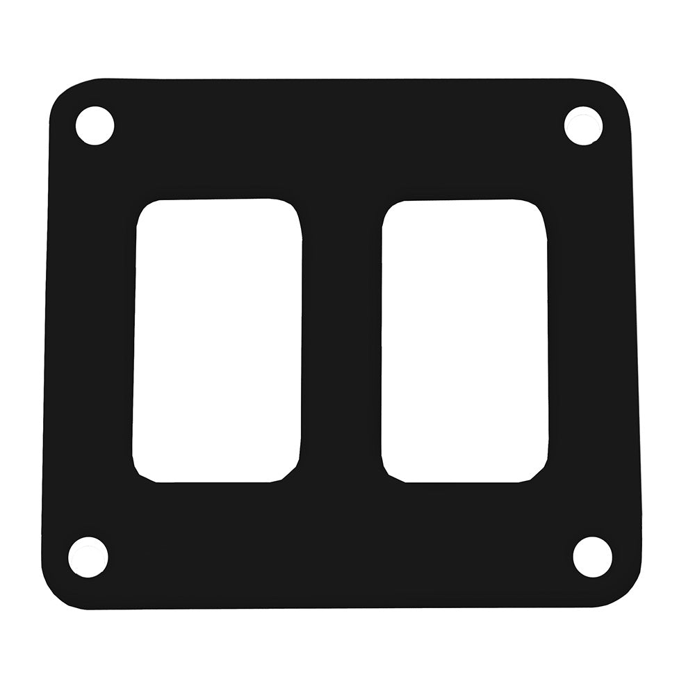 Pacer Switch Panel - 2 Switch 1 Row - 3" x 2.75" - Black Powder Coated Aluminum [PSC-21-BK]