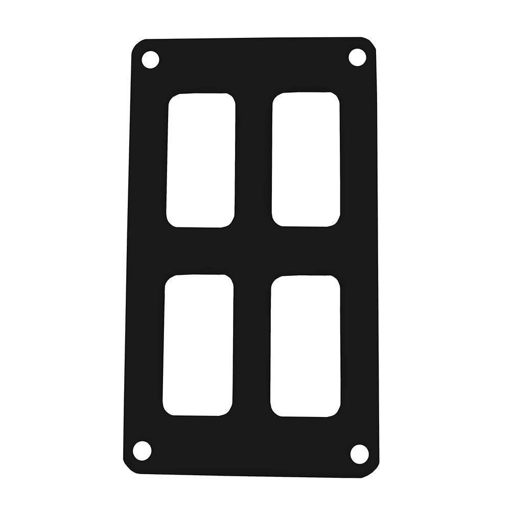 Pacer Switch Panel - 2 Switch 2 Row - 3" x 4.75" - Black Powder Coated Aluminum [PSC-22-BK]