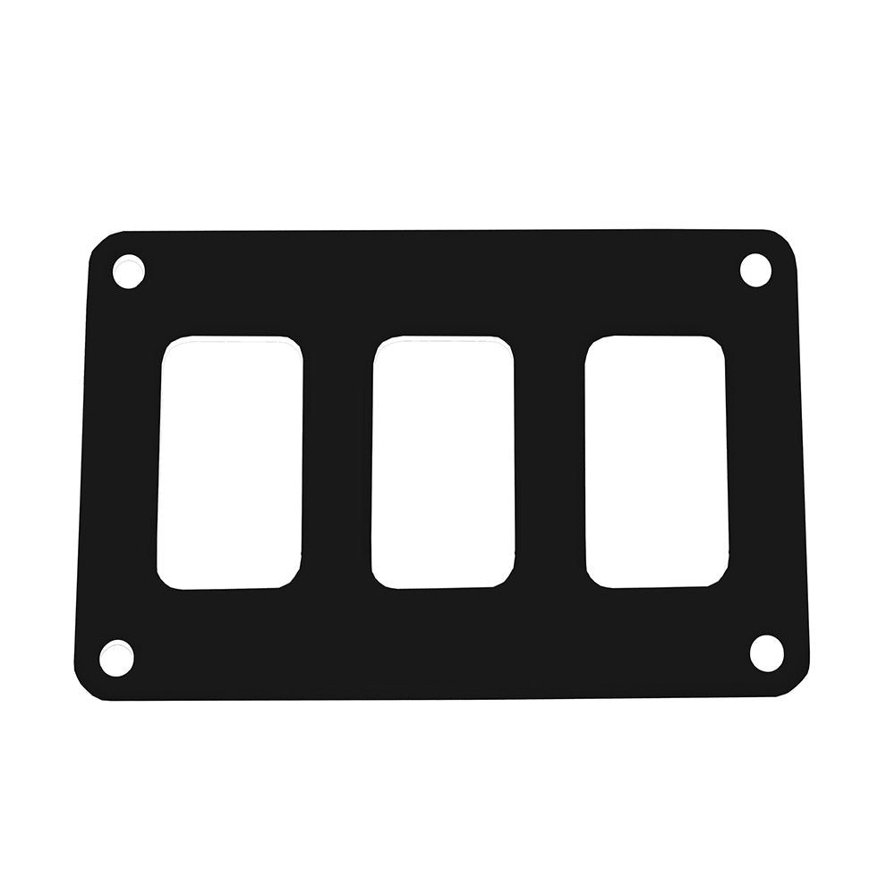 Pacer Switch Panel - 3 Switch 1 Row - 4.25" x 2.75" - Black Powder Coated Aluminum [PSC-31-BK]