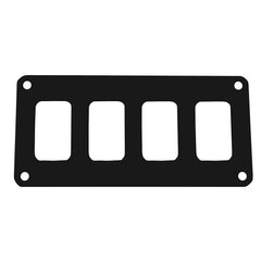 Pacer Switch Panel - 4 Switch 1 Row - 5.5" x 2.75" - Black Powder Coated Aluminum [PSC-41-BK]