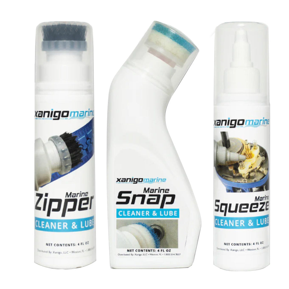 Xanigo Marine 3-Piece Marine Zipper Snap Lube Set [XMZSLS3PC]