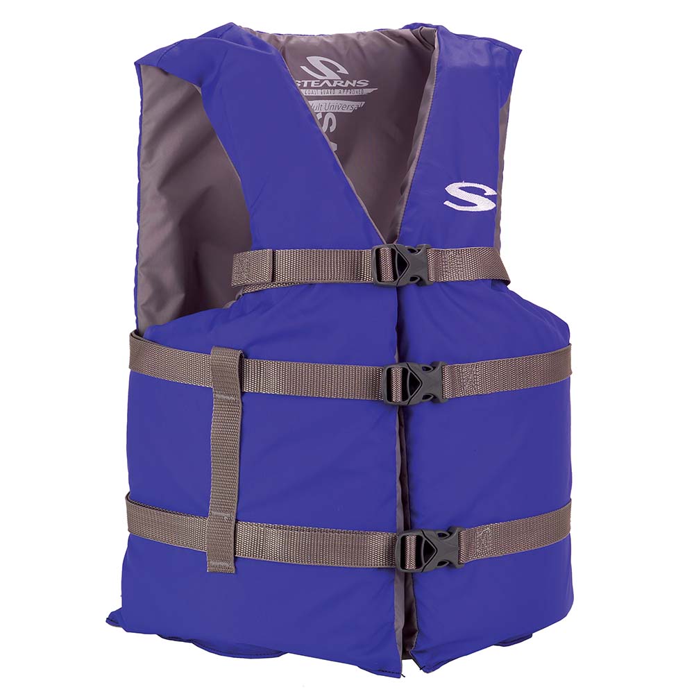 Stearns PFD 2001 Adult Boat Universal Blue Display for Adults Over 90lbs - Chest Size Of 50" [2160977]