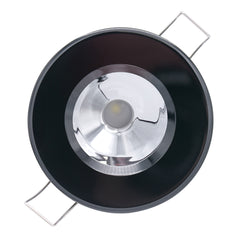 Lumitec Illusion Flush Mount LED Down Light - White - Non-Dimming - Black Housing - Chrome Reflector [117163]