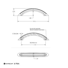 Whitecap 9" Stainless Steel Grab Handle with UV-Resistant Black Vinyl Inlay [S-7104]