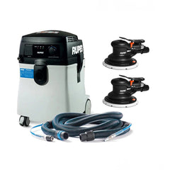 RUPES S245 Portable Vacuum Long Hose Kit w/(1) RH356A  (1) RH359A Skorpio Sander [S245EPL/KL2-69]
