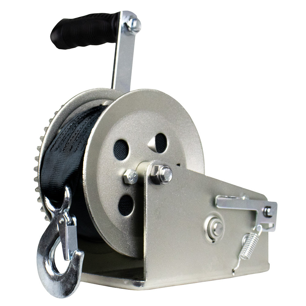 Powerwinch Utility Series Winch 1,800lb, 2 Speed, 6" Crank Arm - Zinc [21500-W-1800-6-B-R]