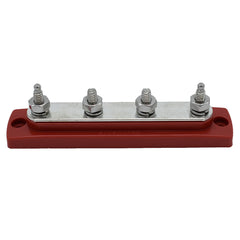 Bluewater Common Stud Busbar 4 Gang - Red [312303-B-025]