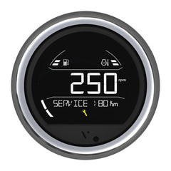 Veratron VL Digital 85 w/Round Chrome Bezel [B00205804]