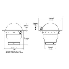 Ritchie SS-5000W SuperSport Compass - Flush Mount - White [SS-5000W]