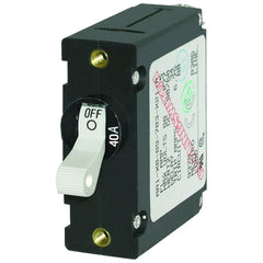 Blue Sea 7226 AC/DC Single Pole Magnetic World Circuit Breaker - 40AMP [7226]