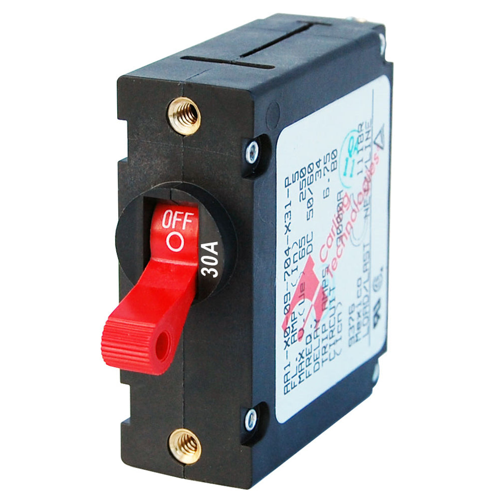 Blue Sea 7221 AC / DC Single Pole Magnetic World Circuit Breaker - 30 Amp [7221]