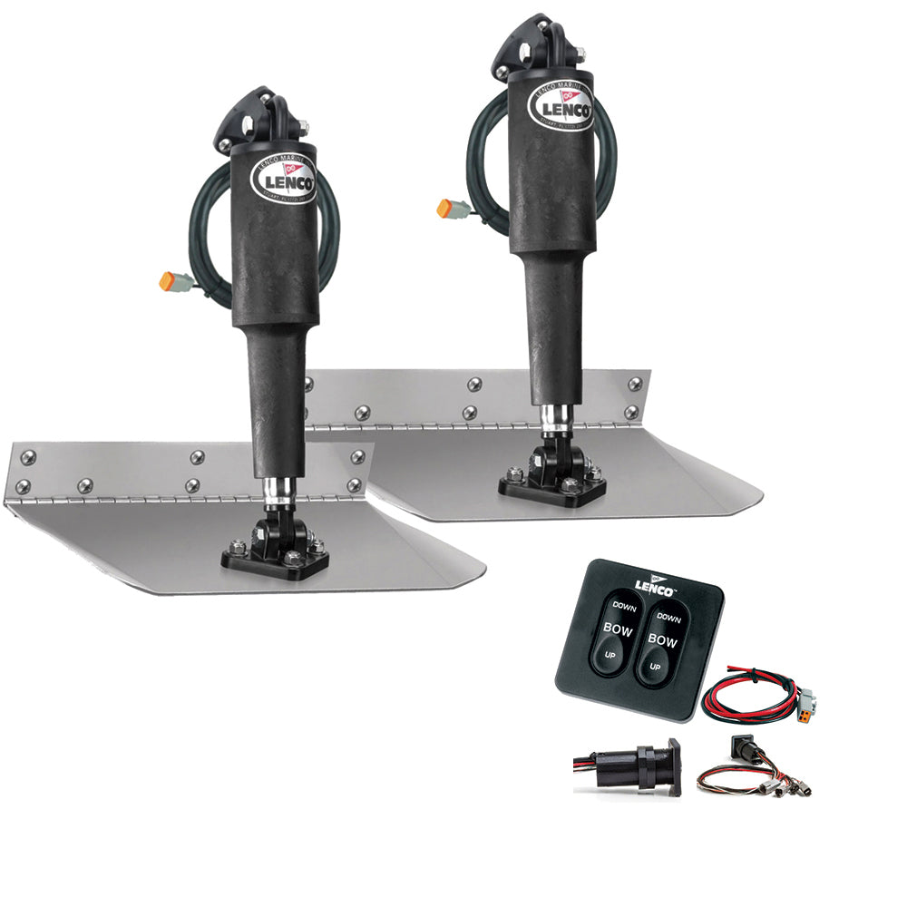 Lenco 9" x 12" Standard Trim Tab Kit w/Standard Integrated Switch Kit 12V [15104-102]