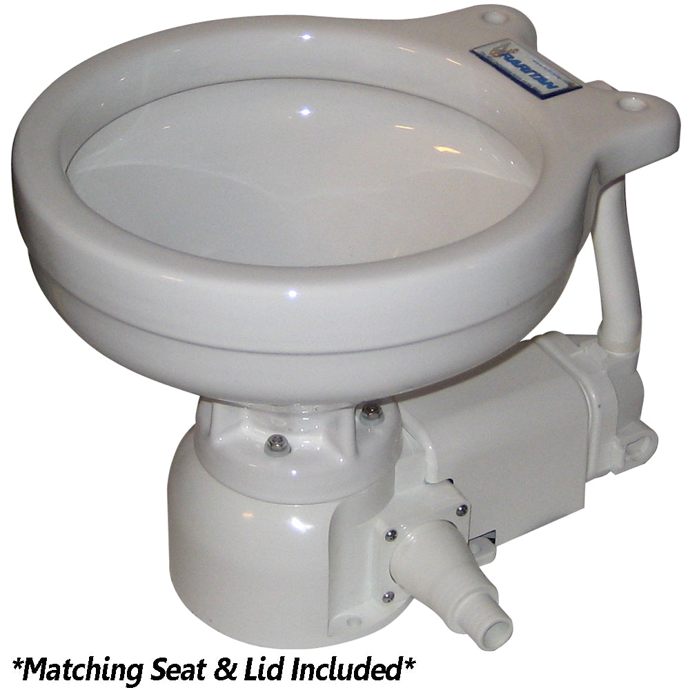 Raritan Sea Era Electric Toilet - Marine Size - Integral Pump - Straight 90 Discharge - 12v [160MI012]