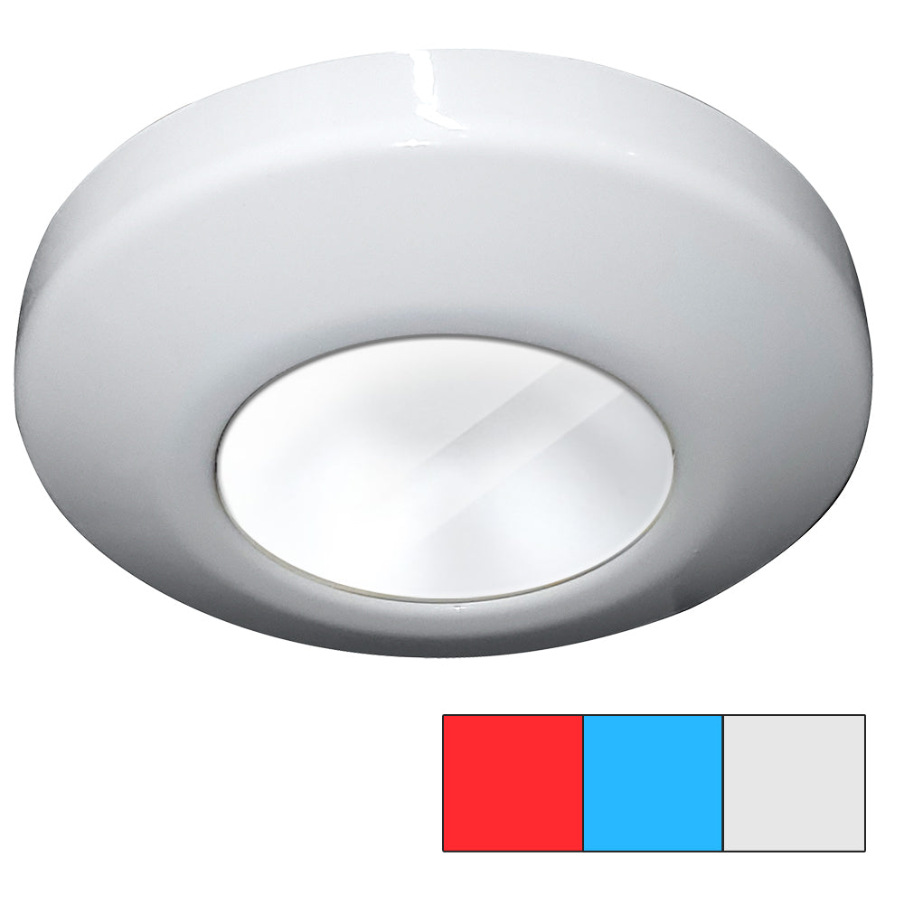 i2Systems Profile P1120 Tri-Light Surface Light - Red, Cool White Blue - White Finish [P1120Z-31HAE]