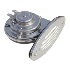 Schmitt Marine Mini Stainless Steel Single Drop-In Horn w/Stainless Steel Grill - 12V High Pitch [10051]