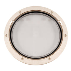 Beckson 8" Clear Center Pry-Out Deck Plate - Beige [DP81-N-C]