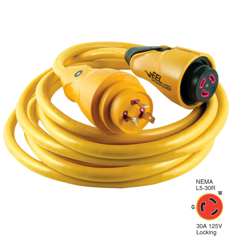 Marinco CS30-25 EEL 30A 125V Shore Power Cordset - 25' - Yellow [CS30-25]