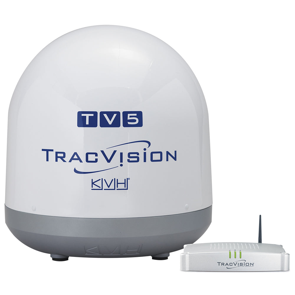 KVH TracVision TV5 w/IP-Enabled TV-Hub Linear Universal Quad-Output LNB w/Autoskew GPS [01-0364-34]