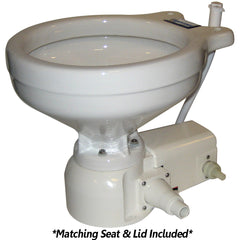 Raritan Sea Era Toilet - Marine Size - Freshwater Solenoid - Straight 90 Discharge - Smart Toilet Control - 12v [162MF012]