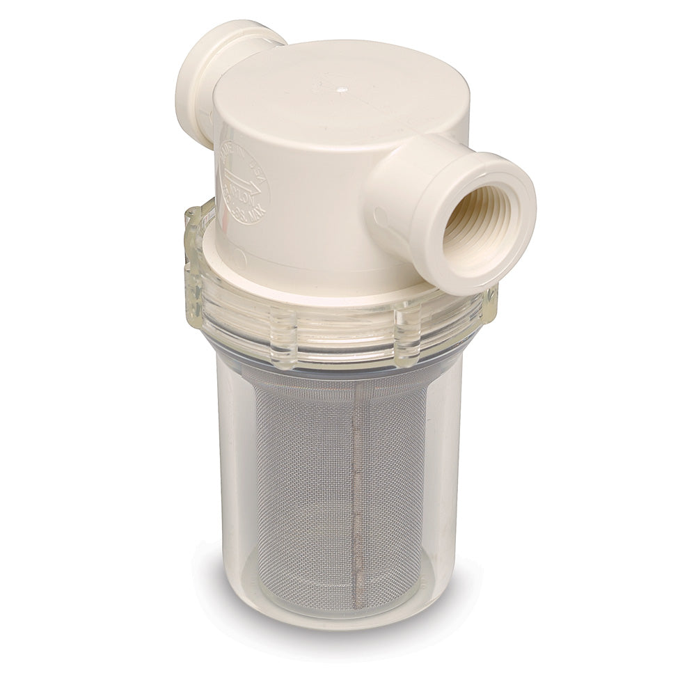 Shurflo by Pentair 3/4" Raw Water Strainer w/Bracket Fittings - 50 Mesh Screen [253-221-01]