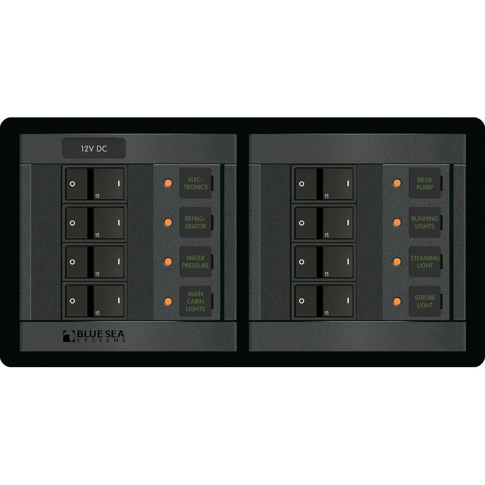 Blue Sea 1225 12V DC 8 Position - Horizontal [1225]