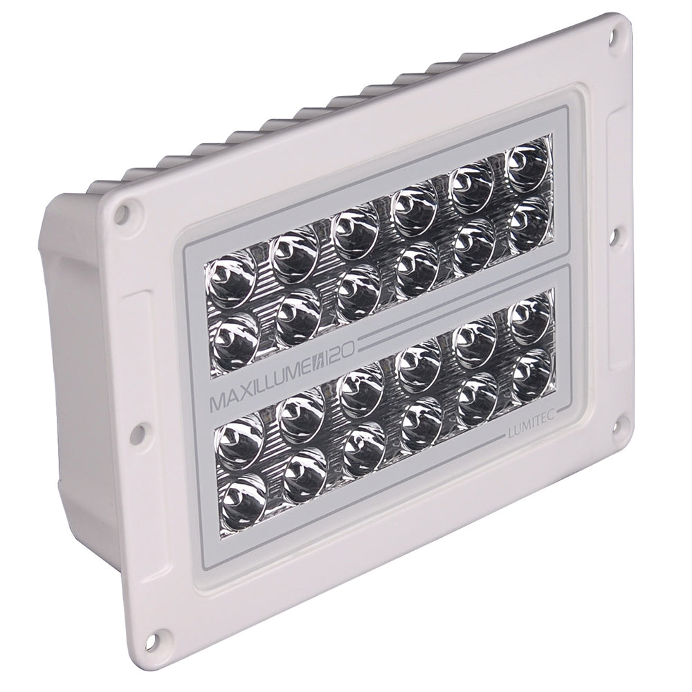 Lumitec Maxillume h120 - Flush Mount Flood Light - White Housing - White Dimming [101348]