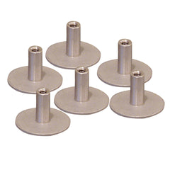 Weld Mount Stainless Steel Standoff 1.25" Base 1/4" x 20 Thread .75 Tall - 6-Pack [142012304]