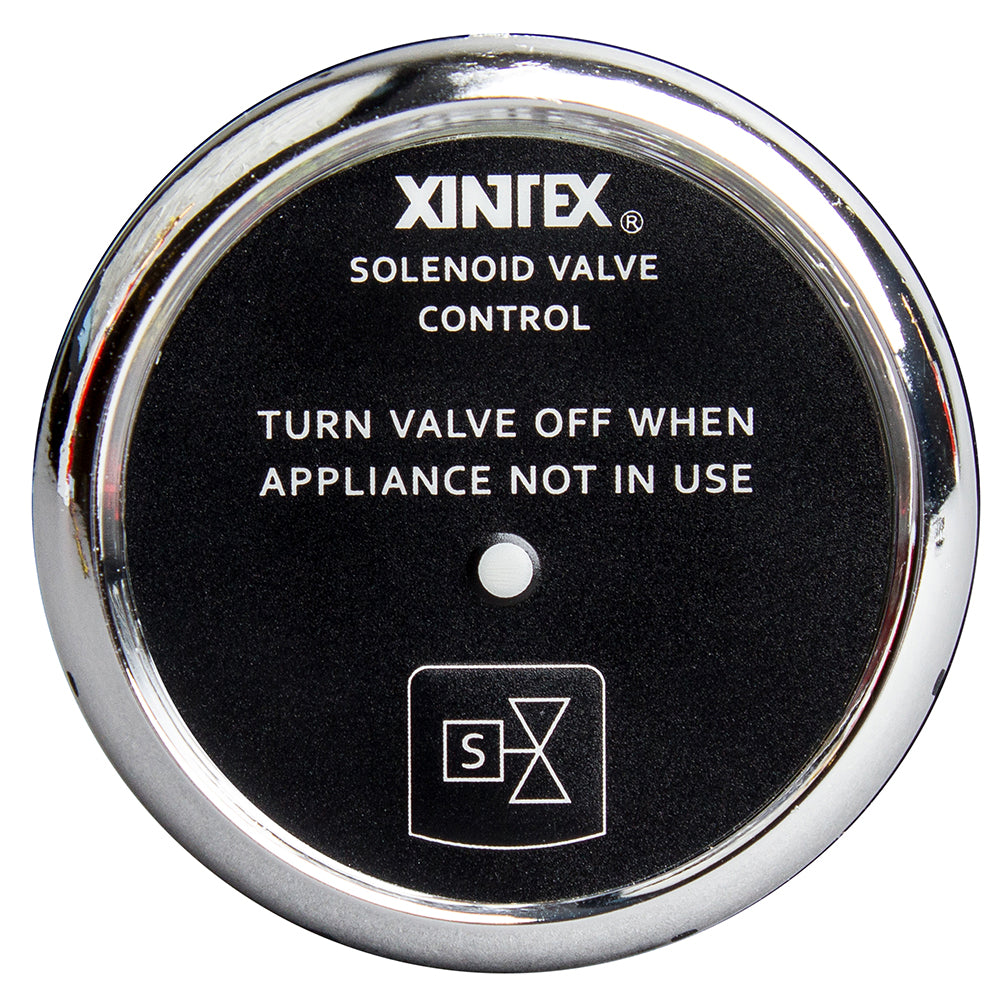 Fireboy-Xintex Propane Control Solenoid Valve w/Chrome Bezel Display [C-1C-R]