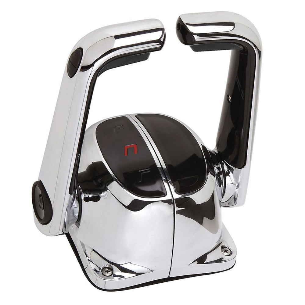 UflexTwin Lever Top Mount Control w/Neutral Lock Trim Switch - Chrome [B502CHT/L]