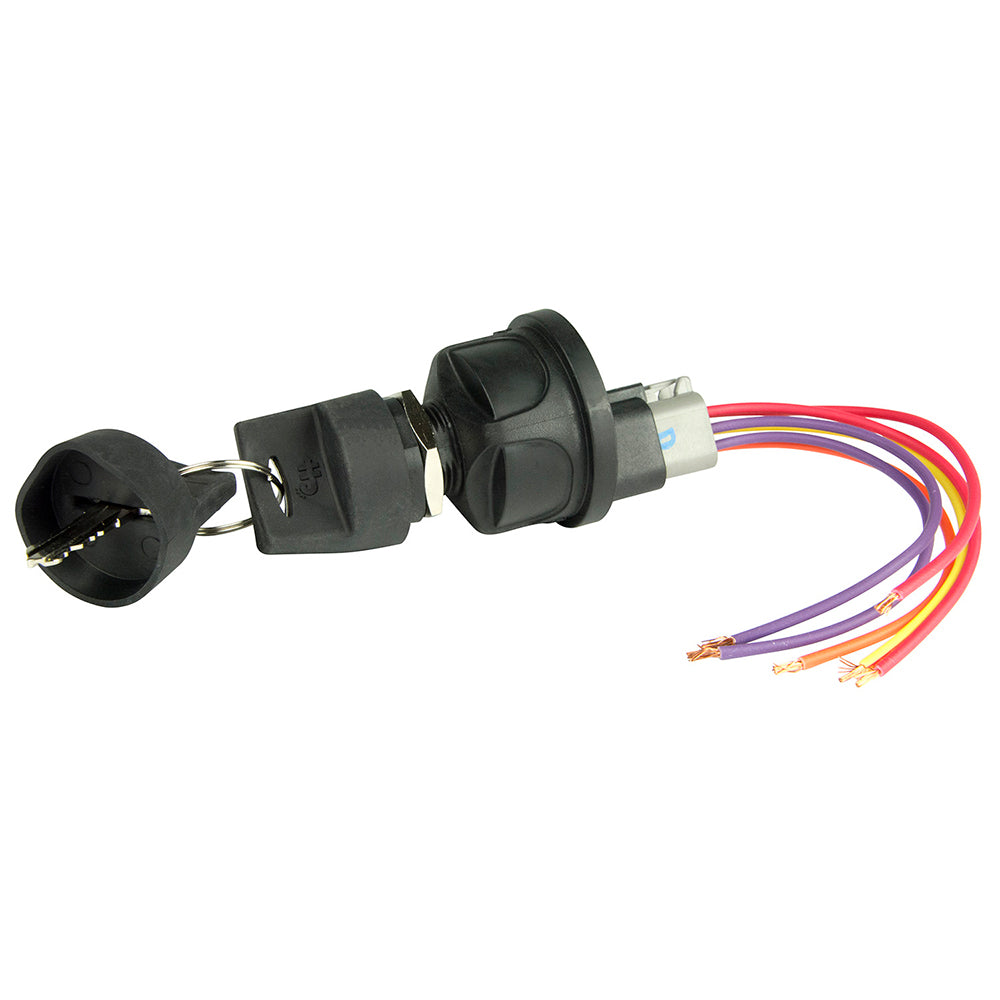 BEP 4-Position Sealed Nylon Ignition Switch - Accessory/OFF/Ignition Accessory/Start [1001603]