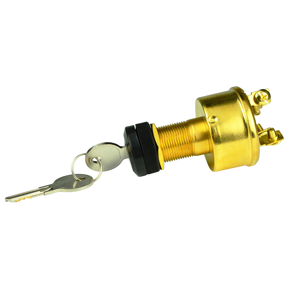 BEP 4-Position Brass Ignition Switch - Accessory/OFF/Ignition Accessory/Start [1001609]