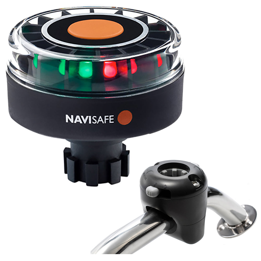 Navisafe Navilight Tricolor 2NM w/Navibolt Base Rail Mount - Black [342KIT]