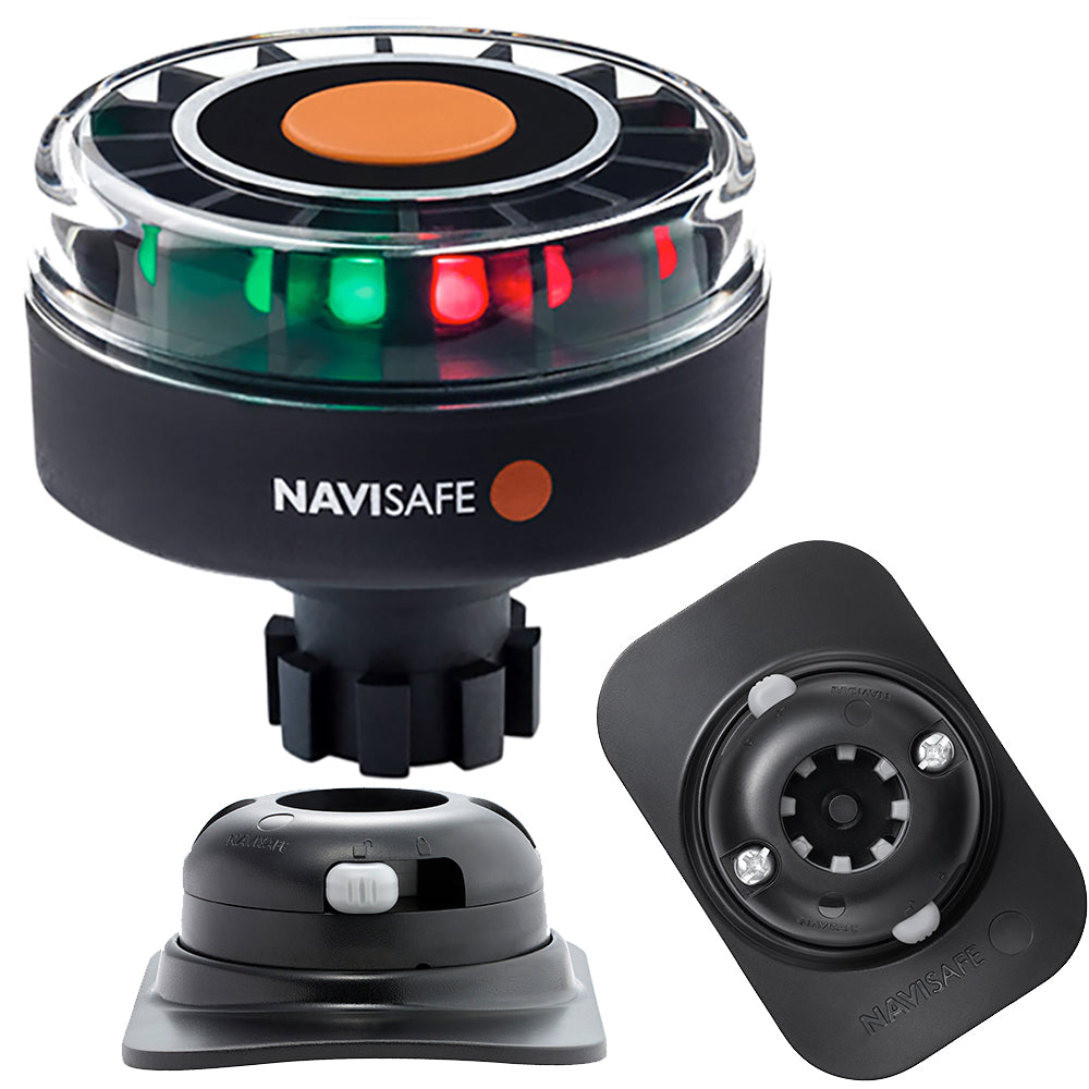 Navisafe Navilight Tricolor 2NM w/Navibolt Base RIB Mount - Black [342KIT2]