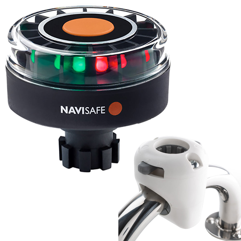 Navisafe Navilight Tricolor 2NM w/Navibolt Base Rail Mount - White [342KIT3]