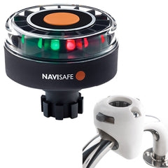 Navisafe Navilight Tricolor 2NM w/Navibolt Base Rail Mount - White [342KIT3]