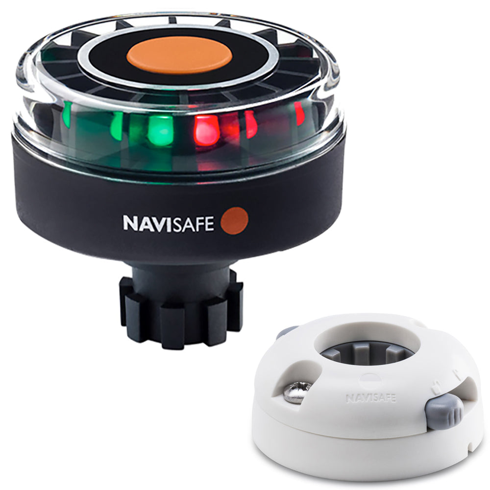 Navisafe Navilight Tricolor 2NM w/Navibolt Base Horizontal Mount - White [342KIIT5]