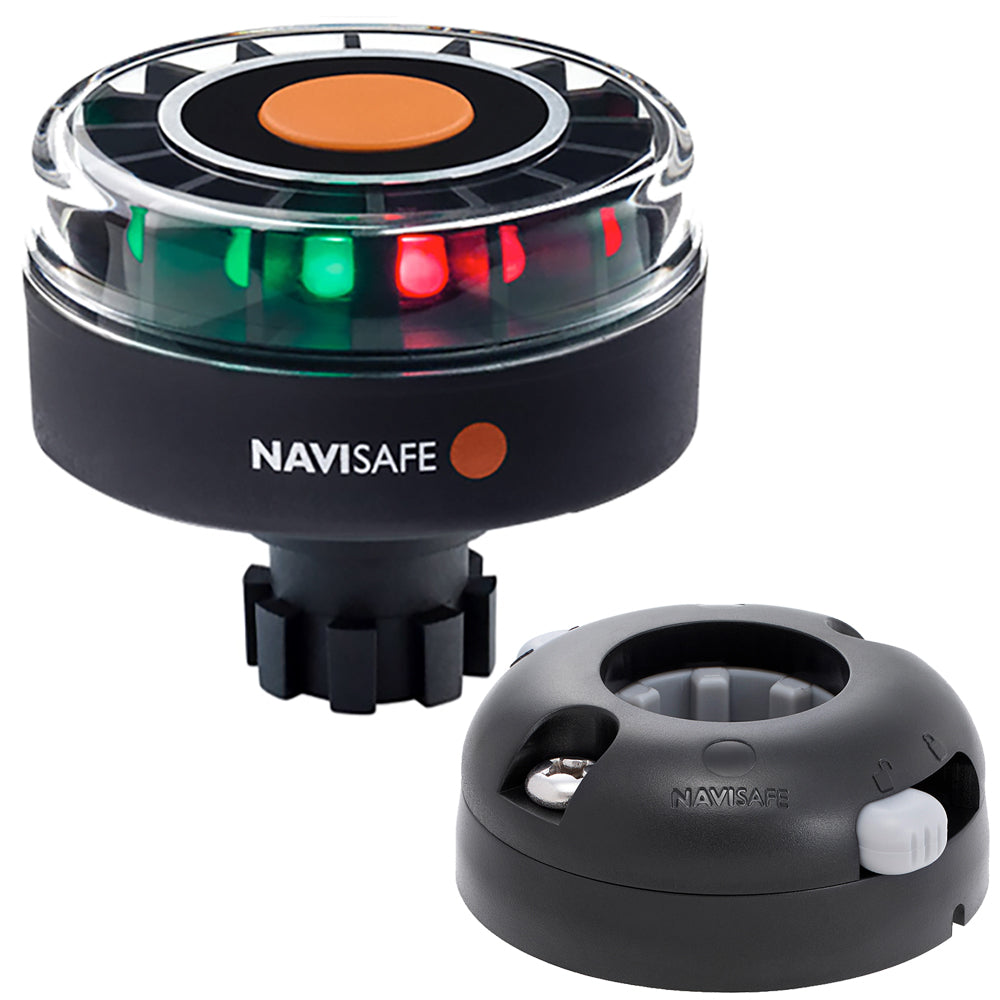 Navisafe Navilight Tricolor 2NM w/Navibolt Base Horizontal Mount - Black [342KIT7]