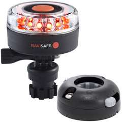 Navisafe Navilight All RED 360 2NM w/Navimount Base Horizontal Mount - Black [045KIT7]