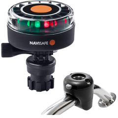 Navisafe Navilight 2NM Tricolor w/Navimount Base Rail Mount - Black [340KIT]