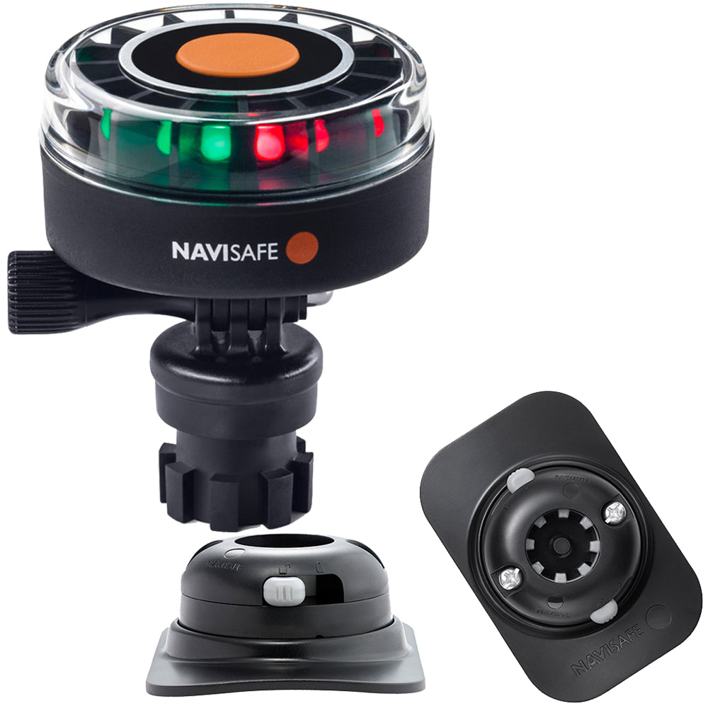 Navisafe Navilight 2NM Tricolor w/Navimount Base RIB Mount - Black [340KIT2]