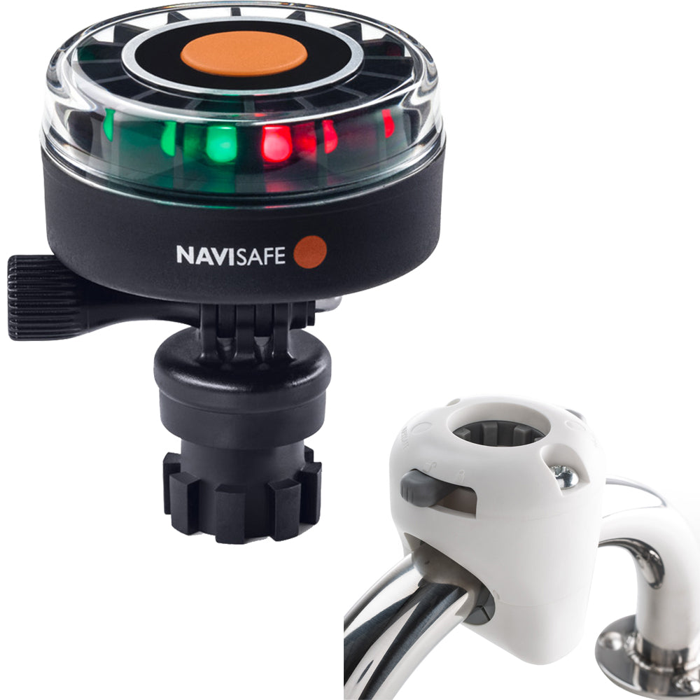 Navisafe Navilight 2NM Tricolor w/Navimount Base Rail Mount - White [340KIT3]