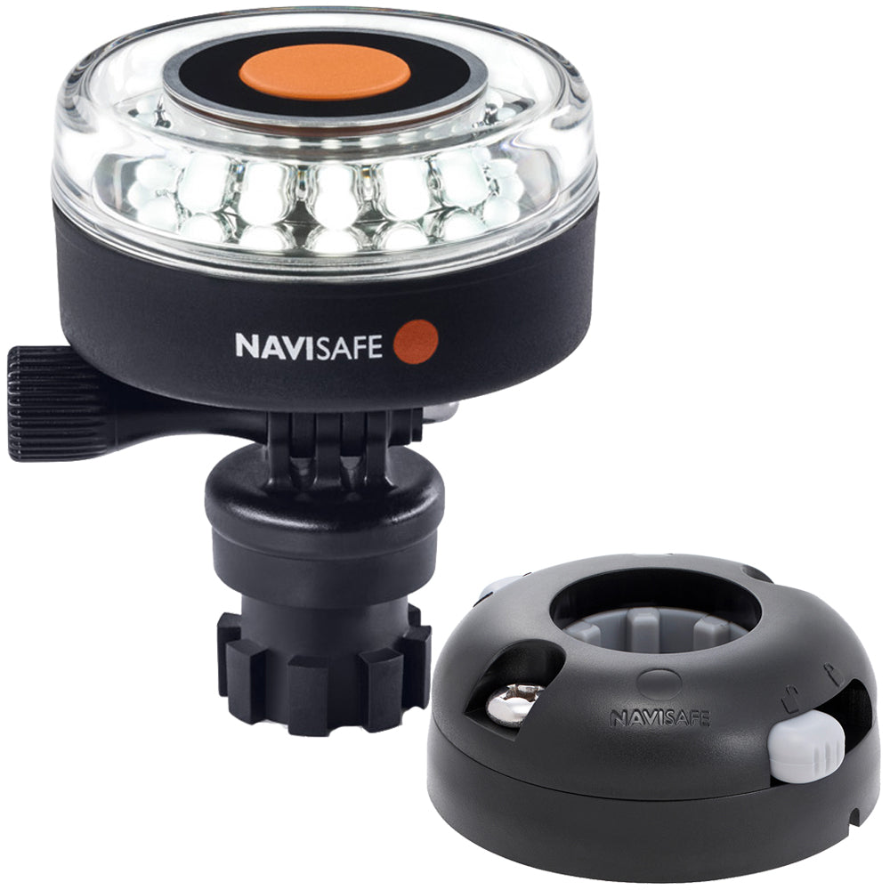 Navisafe Navilight 360 2NM White w/Navimount Base Horizontal Mount - Black [040KIT7]