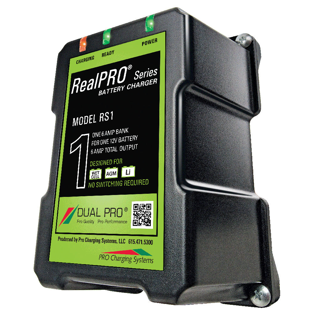 Dual Pro RealPRO Series Battery Charger - 6A - 1-Bank - 12V [RS1]