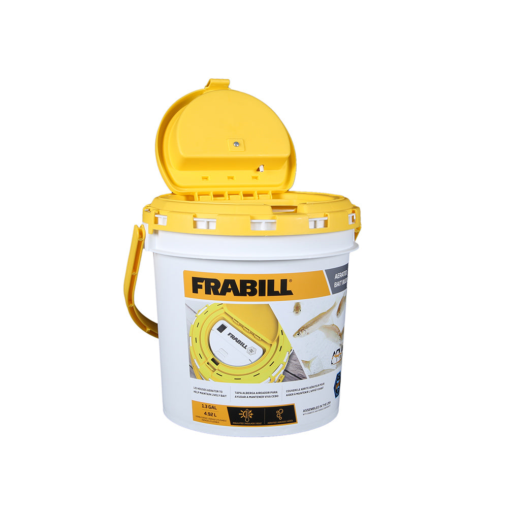 Frabill Dual Fish Bait Bucket w/Aerator Built-In [4825]