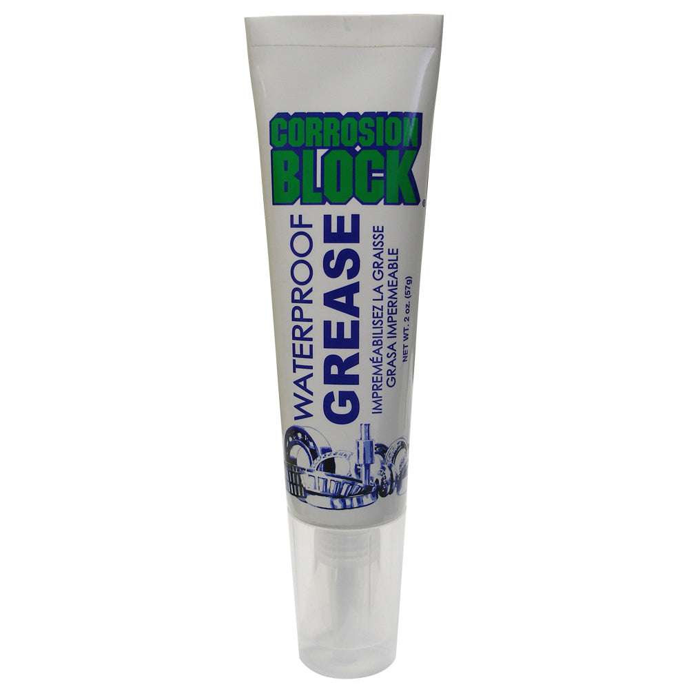 Corrosion Block High Performance Waterproof Grease - 2oz Tube - Non-Hazmat, Non-Flammable Non-Toxic [25002]